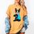 Boston Terrier I Love Mom Apparel Women's Comfort Colors T-Shirt Mustard