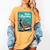 Boston Terrier Merry Christmas Tree Truck Dog X-Mas Women's Comfort Colors T-Shirt Mustard