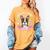 Boston Terrier Mom Mother's Day Women's Comfort Colors T-Shirt Mustard
