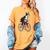 Boston Terrier Riding Bicycle Cute Bostie Biker Raglan Baseball Tee Women's Comfort Colors T-Shirt Mustard