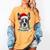 Boston Terrier Santa Christmas Tree Lights Xmas Boys Men Dog Women's Comfort Colors T-Shirt Mustard