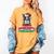 Boston Terrier Santa Claus Christmas Dog Women's Comfort Colors T-Shirt Mustard
