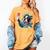 Boston Terrier Selfie Statue Of Liberty 4th Of July American Women's Comfort Colors T-Shirt Mustard
