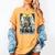 Boston Terrier Tarot Card Dog Women's Comfort Colors T-Shirt Mustard