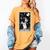 Boston Terrier Tarot Card Star With The Moon Men Women Kids Women's Comfort Colors T-Shirt Mustard