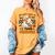 You Can't Scare Me I Teach Science Retro Teacher Halloween Women's Comfort Colors T-Shirt Mustard