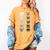 Cat Themed Artist Value Scale Educational Art Teacher Women's Comfort Colors T-Shirt Mustard