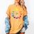 Chicken Themed Color Wheel Educational Art Teacher Artist Men Women Girls Kids Women's Comfort Colors T-Shirt Mustard