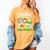 Chillin With My Pre-K Snowmies Christmas Teacher Xmas Women's Comfort Colors T-Shirt Mustard