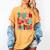 Christmas Coquette Bow Teacher Teach Love Inspire Women's Comfort Colors T-Shirt Mustard Christmas Coquette Bow Teacher Teach Love Inspire Women's Comfort Colors T-Shirt Mustard