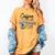 Coffee Gives Me Teacher Power Teacher Elementary Women Women's Comfort Colors T-Shirt Mustard