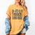 Coffee Teach Repeat Leopard Print Back To School Teachers Women's Comfort Colors T-Shirt Mustard