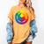 Color Wheel Palette Shirt Artist Painter Art Teacher Tshirt Women's Comfort Colors T-Shirt Mustard Color Wheel Palette Shirt Artist Painter Art Teacher Tshirt Women's Comfort Colors T-Shirt Mustard
