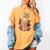 Coquette Music Note Patchwork Ghost Music Teacher Halloween Women's Comfort Colors T-Shirt Mustard Coquette Music Note Patchwork Ghost Music Teacher Halloween Women's Comfort Colors T-Shirt Mustard