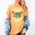 Creepin It Real Monster School Preschool Teacher Halloween Women's Comfort Colors T-Shirt Mustard