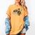 Cut Music Teacher Shirt With a Piano Keys Notes And Flowers Women's Comfort Colors T-Shirt Mustard