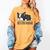 Cute Boston Terrier Boston Mama Women's Comfort Colors T-Shirt Mustard