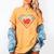 Cute Distressed Super Teacher Superhero Apple Women's Comfort Colors T-Shirt Mustard Cute Distressed Super Teacher Superhero Apple Women's Comfort Colors T-Shirt Mustard