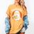 Cute Ghost Book Reading Books Lover Retro Halloween Teacher Women's Comfort Colors T-Shirt Mustard