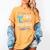 Cute Mermaid Librarian Teacher Dive Into A Good Book Reading Women's Comfort Colors T-Shirt Mustard