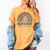Cute Special Education Leopard Print SPED Teacher Idea Women's Comfort Colors T-Shirt Mustard