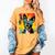 Dog Boston Terrier Hawaiian Women's Comfort Colors T-Shirt Mustard
