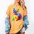 Dog Lover Boston Terrier Dog Colorful Boston Terrier Men Women Kids Women's Comfort Colors T-Shirt Mustard