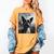 Dog Mom Dad Alien Selfie Boston Terrier UFO For Men Women Women's Comfort Colors T-Shirt Mustard