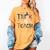 Fall Holiday Themed Thanksgiving Halloween Teacher Trick Or Women's Comfort Colors T-Shirt Mustard