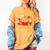 Fall In Love With Learning Pumpkin Thanksgiving Teacher Fall Women's Comfort Colors T-Shirt Mustard