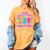 Are You Fall-O-Ween Directions Teacher Ghost Halloween Women's Comfort Colors T-Shirt Mustard