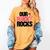 Our Flock Rocks Flamingo Mother's Day Teacher Women's Comfort Colors T-Shirt Mustard Our Flock Rocks Flamingo Mother's Day Teacher Women's Comfort Colors T-Shirt Mustard