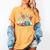 Floral Beakers Chemistry Lab Teacher Women's Comfort Colors T-Shirt Mustard