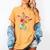 Flower American Sign Language ASL Teacher Teaching Deaf Women's Comfort Colors T-Shirt Mustard Flower American Sign Language ASL Teacher Teaching Deaf Women's Comfort Colors T-Shirt Mustard