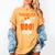 Girl Toddler Boo Crew Daycare Teacher Halloween Party Women's Comfort Colors T-Shirt Mustard