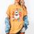 Groovy Halloween Trick Or Teach Retro Floral Ghost Teacher For Men Women Kids Women's Comfort Colors T-Shirt Mustard