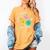 Groovy Happy To See Your Face Teacher School Appreciation Women's Comfort Colors T-Shirt Mustard Groovy Happy To See Your Face Teacher School Appreciation Women's Comfort Colors T-Shirt Mustard