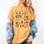 Halloween Alphabet ABCs Learning Kindergarten Teacher Women's Comfort Colors T-Shirt Mustard