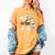 Halloween Music Teacher Ghost Playing Musical Instruments Women's Comfort Colors T-Shirt Mustard Halloween Music Teacher Ghost Playing Musical Instruments Women's Comfort Colors T-Shirt Mustard