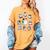 Halloween PE Teacher Ghost Playing Sports Physical Education Women's Comfort Colors T-Shirt Mustard