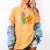 Halloween SPED Teacher Boo In ASL Boo Hands Sign Language Women's Comfort Colors T-Shirt Mustard