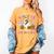 Halloween Teacher You Can't Scare Me I Teach Second Grade Women's Comfort Colors T-Shirt Mustard