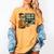 Halloween Teacher Six Seven Meme 6 7 Skeleton Spooky Costume Women's Comfort Colors T-Shirt Mustard