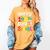 Happy 100th Day Of School 100 Days Of School Teacher Student Women's Comfort Colors T-Shirt Mustard Happy 100th Day Of School 100 Days Of School Teacher Student Women's Comfort Colors T-Shirt Mustard