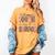 Happy 100th Day Of School Leopard Print Teacher Student Kids Women's Comfort Colors T-Shirt Mustard