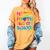 Happy 100th Day Of School Teacher Student 100 Days Tie Dye Men Women Kids Women's Comfort Colors T-Shirt Mustard