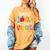 Happy 100th Day Of School Teachers 100 Days Of School Kids Women's Comfort Colors T-Shirt Mustard