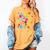 Happy Dot Day Colorful Polka Dot Art Teacher Student Kids Women's Comfort Colors T-Shirt Mustard