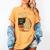 Haunted By 67 Ghost Math Joke Student Halloween Nerd Teacher Women's Comfort Colors T-Shirt Mustard