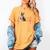 Heartbeat Boston Terrier Dog Women's Comfort Colors T-Shirt Mustard